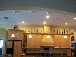 cocoa-beach-electrician-lights-installed-over-counter